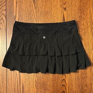 Lululemon Run Pace Setter Skirt/Skort - Black Size 8